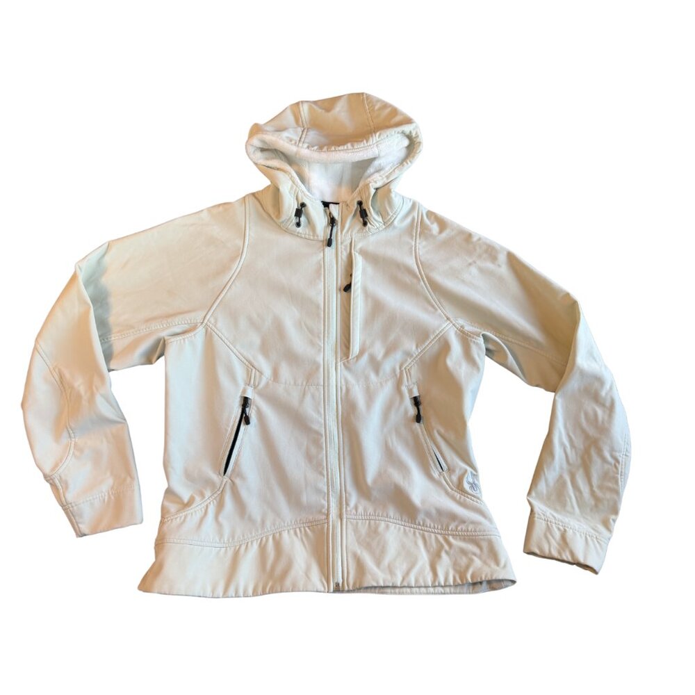 Spyder Cream Hooded Softshell Jacket – Women’s L